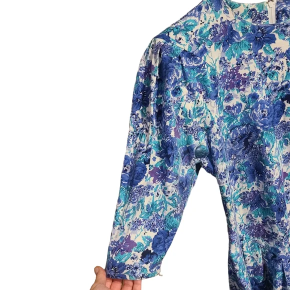 90s Floral Vintage Dress - Picture 6 of 9